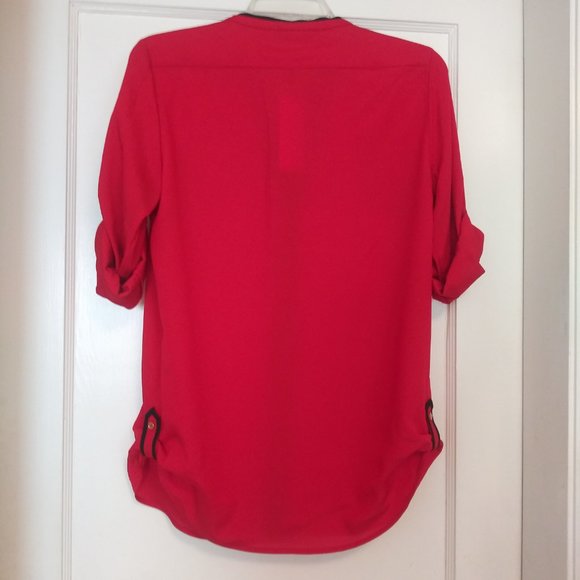 NWT ❤️ Calvin Klein Modern Essentials Blouse - Picture 5 of 6